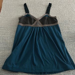 VPL mixed media tank with adjustable straps. Never worn